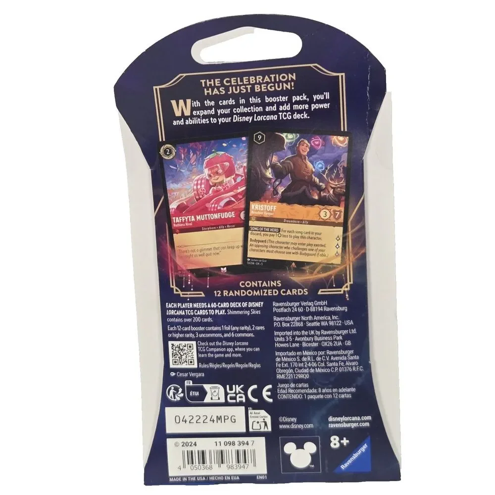 Ravensburger Disney Lorcana Trading Card Game New 12 Card  NEW